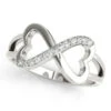 Infinity Heart Diamond Ring(Infinity Heart Diamond Band) -NEWWORLD DIAMONDS 84612
