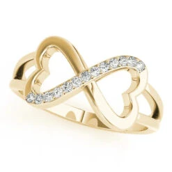 Infinity Heart Diamond Ring(Infinity Heart Diamond Band) -NEWWORLD DIAMONDS 84612.alt