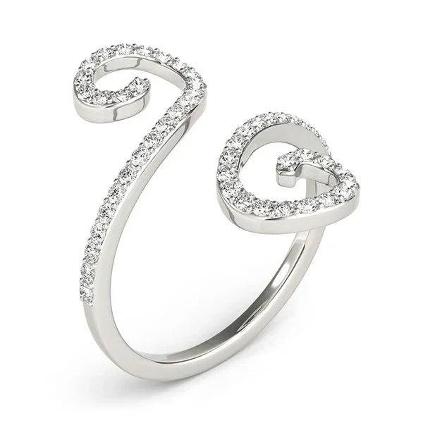 Scroll Open Design 1/2Ctw(Fashion Diamond Scroll Ring) 4 Scroll Open Design 1/2Ctw(Fashion Diamond Scroll Ring) - Image 2