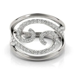 Whimsical Ring 1/2Ctw(Fashion Diamond Band Fun Twirl) -NEWWORLD DIAMONDS 84719.side