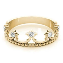 Crown Diamond Band(Womans Diamond Crown Band) -NEWWORLD DIAMONDS 84909.set .alt