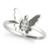 Dainty Butterfly Diamond Ring(Womens Butterfly Diamond Ring) 2 Dainty Butterfly Diamond Ring(Womens Butterfly Diamond Ring) -NEWWORLD DIAMONDS 85110