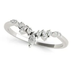 Astrid Chevron Band - 1/5Ctw(Chevron Band Ladies Diamond Ring) -NEWWORLD DIAMONDS 85187.ver