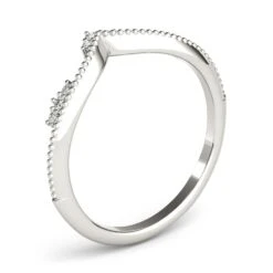 Contessa Chevron Band - 1/15Ctw(Chevron Band Diamond Ring Jewelry) 15 Contessa Chevron Band - 1/15Ctw(Chevron Band Diamond Ring Jewelry) -NEWWORLD DIAMONDS 85199.angle