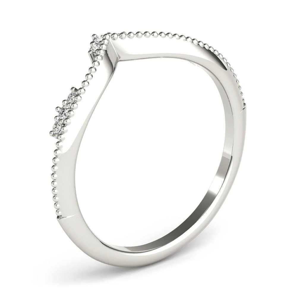 Contessa Chevron Band - 1/15Ctw(Chevron Band Diamond Ring Jewelry) 9 Contessa Chevron Band - 1/15Ctw(Chevron Band Diamond Ring Jewelry) - Image 7