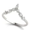 Empress Chevron Band - 1/3Ctw(Marquise Chevron Band Diamond Ring) -NEWWORLD DIAMONDS 85221