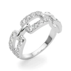 Buckle Link Diamond Band(Fashion Diamond Band Buckles) -NEWWORLD DIAMONDS 85314.angle