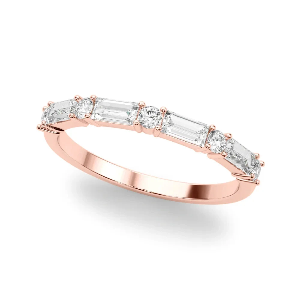 Lumi Band 5/8Ctw(Elegant Baguette Round Diamond Band) 6 Lumi Band 5/8Ctw(Elegant Baguette Round Diamond Band) - Image 4