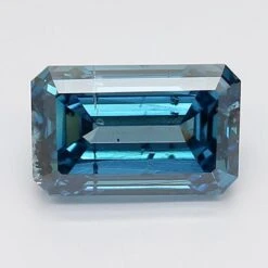 3.06Ct Deep Blue I1 IGI Certified Emerald Lab Grown Diamond(Diamond 19 Lg11883503)