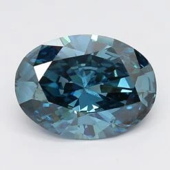 3.04Ct Deep Blue SI1 IGI Certified Oval Lab Grown Diamond(Diamond 19 Lg11883505)