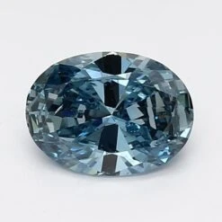 0.97Ct Vivid Blue SI1 IGI Certified Oval Lab Grown Diamond(Diamond 19 Lg11924508)