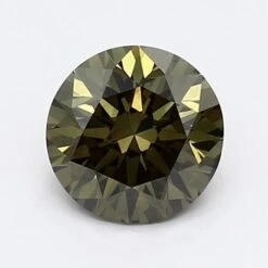 1.09Ct Dark Green SI1 IGI Certified Round Lab Grown Diamond(Diamond 19 Lg11972502)