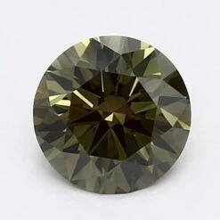 1.29Ct Dark Green VS1 IGI Certified Round Lab Grown Diamond(Diamond 19 Lg11972508)