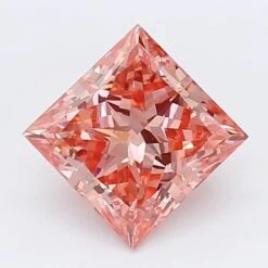 1.66Ct Vivid Pink VS2 IGI Certified Princess Lab Grown Diamond(Diamond 19 Lg12019501)