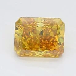 0.88Ct Vivid Yellow VS2 IGI Certified Radiant Lab Grown Diamond(Diamond 19 Lg12019508)
