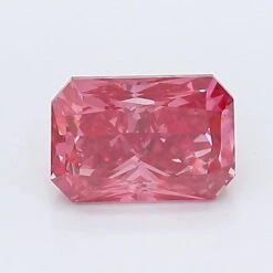 0.89Ct Vivid Pink SI1 IGI Certified Radiant Lab Grown Diamond(Diamond 19 Lg12045007)
