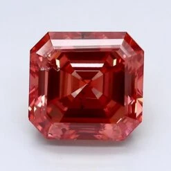 3.56Ct Deep Pink SI2 IGI Certified Asscher Lab Grown Diamond(Diamond 19 Lg12131101)