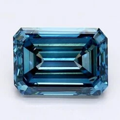 1.54Ct Fancy Blue SI1 IGI Certified Emerald Lab Grown Diamond(Diamond 19 Lg12201907)