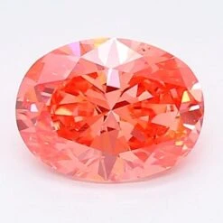 1.3Ct Vivid Pink SI2 IGI Certified Oval Lab Grown Diamond(Diamond 19 Lg12214608)