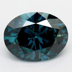4.03Ct Dark Blue SI2 IGI Certified Oval Lab Grown Diamond(Diamond 19 Lg12242915)