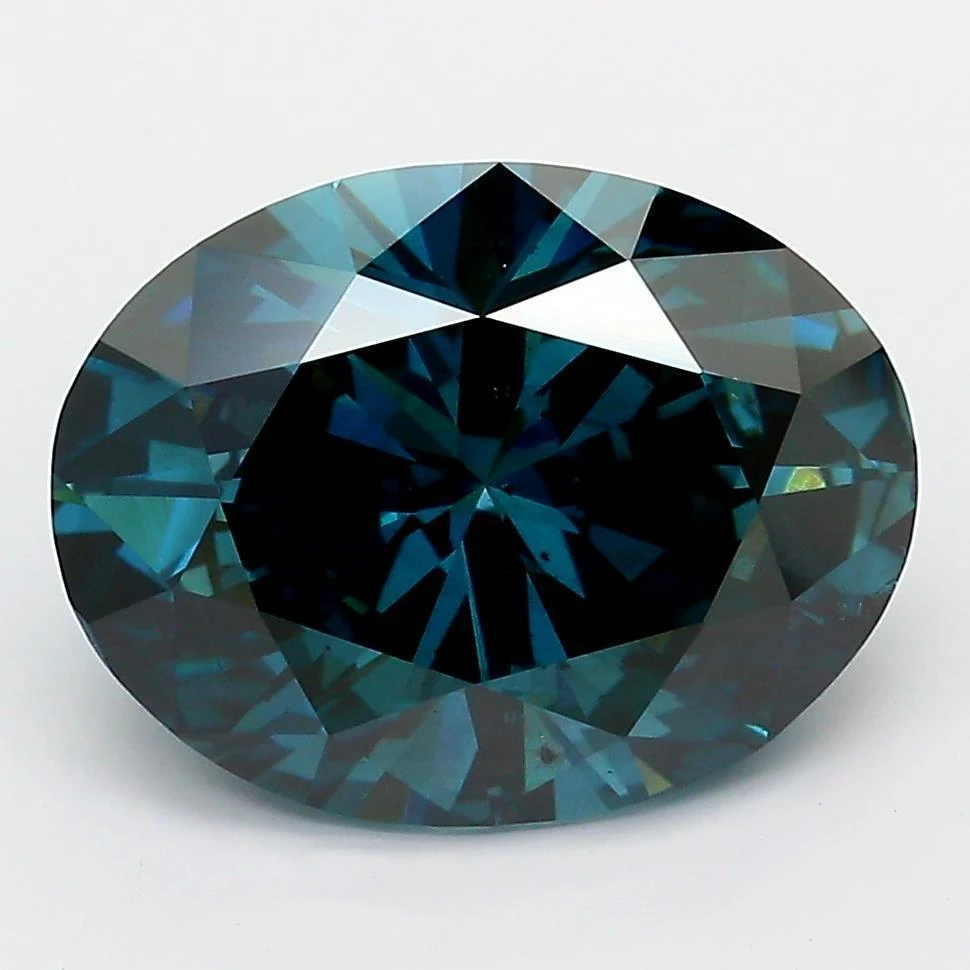 4.03Ct Dark Blue SI2 IGI Certified Oval Lab Grown Diamond(Diamond 19 Lg12242915) 3 4.03Ct Dark Blue SI2 IGI Certified Oval Lab Grown Diamond(Diamond 19 Lg12242915)