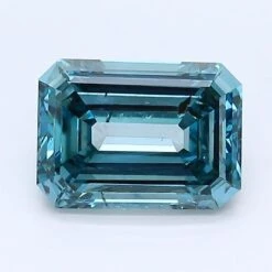 1.64Ct Deep Blue SI2 IGI Certified Emerald Lab Grown Diamond(Diamond 19 Lg12297619)