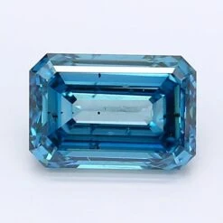 1.53Ct Deep Blue SI2 IGI Certified Emerald Lab Grown Diamond(Diamond 19 Lg12298502)