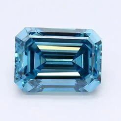 1.28Ct Deep Blue VS1 IGI Certified Emerald Lab Grown Diamond(Diamond 19 Lg12298506)