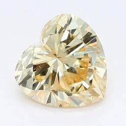 1.06Ct Fancy Light Yellow SI1 IGI Certified Heart Lab Grown Diamond(Diamond 19 Lg12350505)