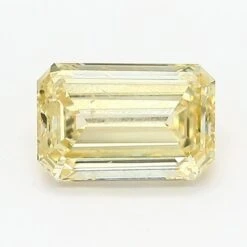 1.11Ct Fancy Yellow SI1 IGI Certified Emerald Lab Grown Diamond(Diamond 19 Lg12926509)