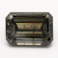 3.21Ct Dark Gray SI2 IGI Certified Emerald Lab Grown Diamond(Diamond 19 Lg12960111)