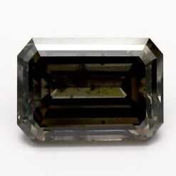 3.8Ct Dark Gray I1 IGI Certified Emerald Lab Grown Diamond(Diamond 19 Lg12960112)