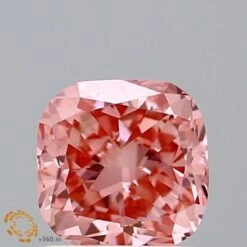 1.15Ct Intense Pink VS2 IGI Certified Cushion Lab Grown Diamond(Diamond 19 Lg22061405)