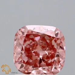 1.28Ct Fancy Pink VS1 IGI Certified Cushion Lab Grown Diamond(Diamond 19 Lg22061407)