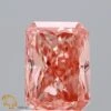 1.03Ct Intense Pink VS1 IGI Certified Radiant Lab Grown Diamond(Diamond 19 Lg22061408)