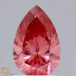 0.99Ct Vivid Pink SI1 IGI Certified Pear Lab Grown Diamond(Diamond 19 Lg22061412)