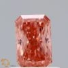 0.54Ct Vivid Pink SI1 IGI Certified Radiant Lab Grown Diamond(Diamond 19 Lg22100607)