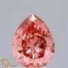 0.49Ct Vivid Pink SI1 IGI Certified Pear Lab Grown Diamond(Diamond 19 Lg22100612) -NEWWORLD DIAMONDS LG22100612