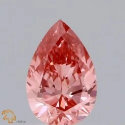 0.56Ct Vivid Pink VS2 IGI Certified Pear Lab Grown Diamond(Diamond 19 Lg22100615)