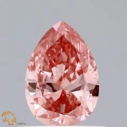 0.56Ct Vivid Pink VS2 IGI Certified Pear Lab Grown Diamond(Diamond 19 Lg22100616)