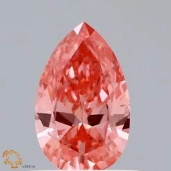 0.56Ct Vivid Pink SI1 IGI Certified Pear Lab Grown Diamond(Diamond 19 Lg22100617)