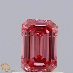 0.54Ct Vivid Pink SI1 IGI Certified Emerald Lab Grown Diamond(Diamond 19 Lg22101006)