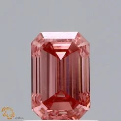 0.9Ct Intense Pink VS1 IGI Certified Emerald Lab Grown Diamond(Diamond 19 Lg22101014)