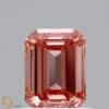 0.9Ct Intense Pink SI1 IGI Certified Emerald Lab Grown Diamond(Diamond 19 Lg22101015) -NEWWORLD DIAMONDS LG22101015