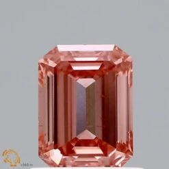 0.9Ct Intense Pink SI1 IGI Certified Emerald Lab Grown Diamond(Diamond 19 Lg22101015)
