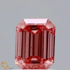 0.93Ct Intense Pink VS2 IGI Certified Emerald Lab Grown Diamond(Diamond 19 Lg22101016)
