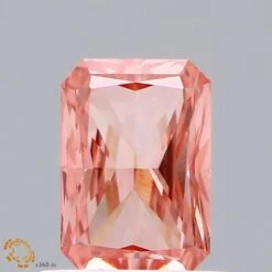 0.83Ct Vivid Pink VS2 IGI Certified Radiant Lab Grown Diamond(Diamond 19 Lg22101211)