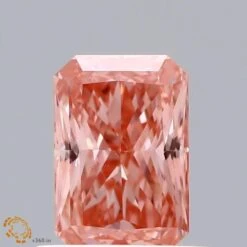 0.85Ct Intense Pink VS1 IGI Certified Radiant Lab Grown Diamond(Diamond 19 Lg22101213)