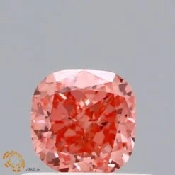 0.53Ct Vivid Pink VS1 IGI Certified Cushion Lab Grown Diamond(Diamond 19 Lg22101404)