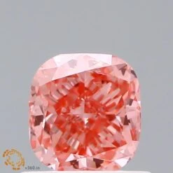 0.62Ct Vivid Pink SI1 IGI Certified Cushion Lab Grown Diamond(Diamond 19 Lg22101408)